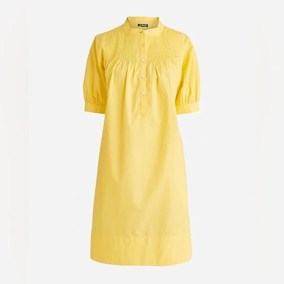 Women’s j crew Short-sleeve mini shirtdress in cotton poplin size Small Tall - Picture 2 of 6